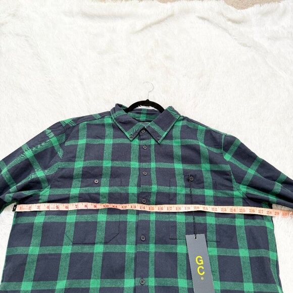 NWT Men Good Counsel Strom Long Sleeve Flannel Shirt in Green Size XLT - Picture 3 of 10